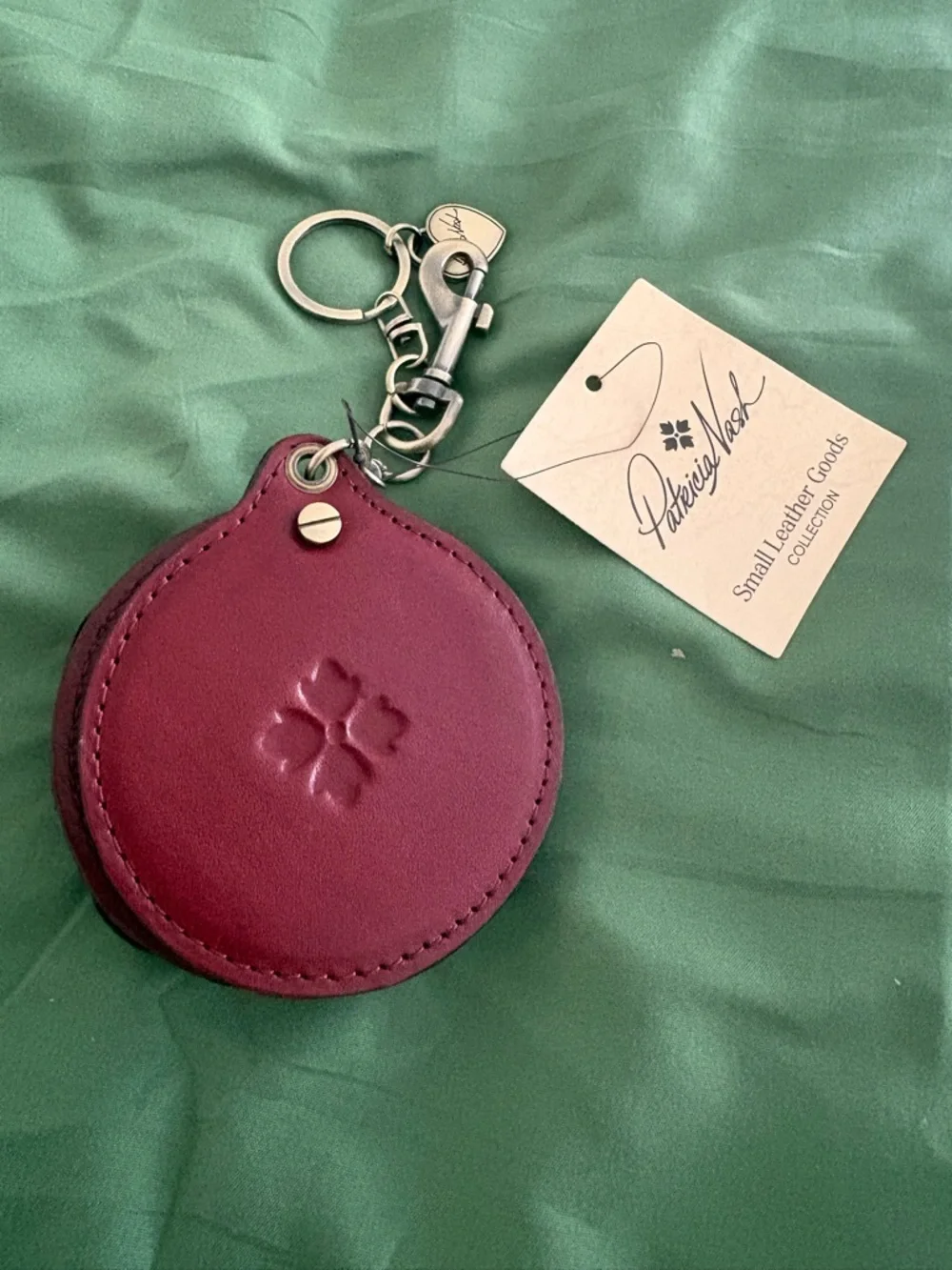 Patricia Nash rose keychain bag charm